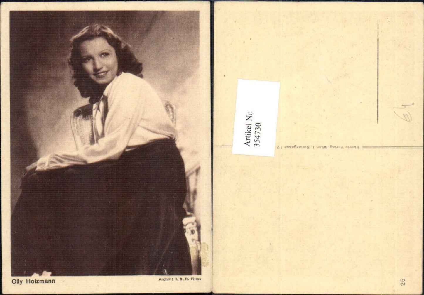 354730, actress Olly Holzmann