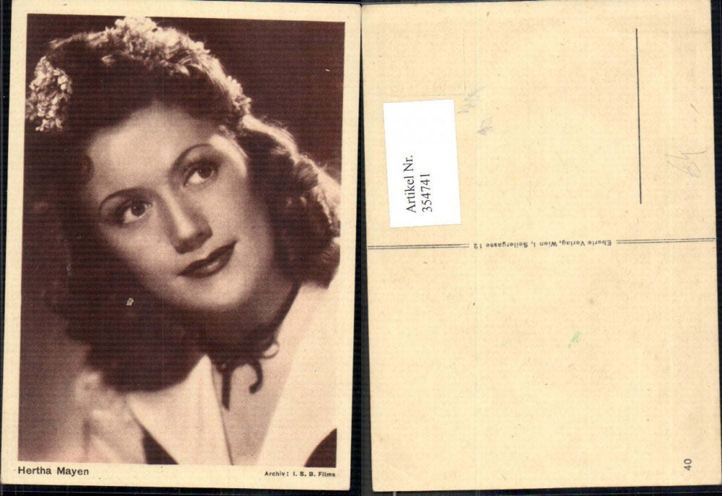 354741, actress Hertha Mayen