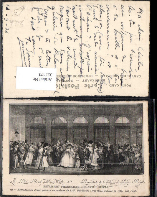 355473,Künstler Ak L. P. Debucourt Estampes Francaises du XVIII Siecle Geschichte
