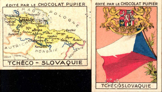 355611,2 Advertising card Chocolat Pupier L Europe Tchecoslovaquie Page 16