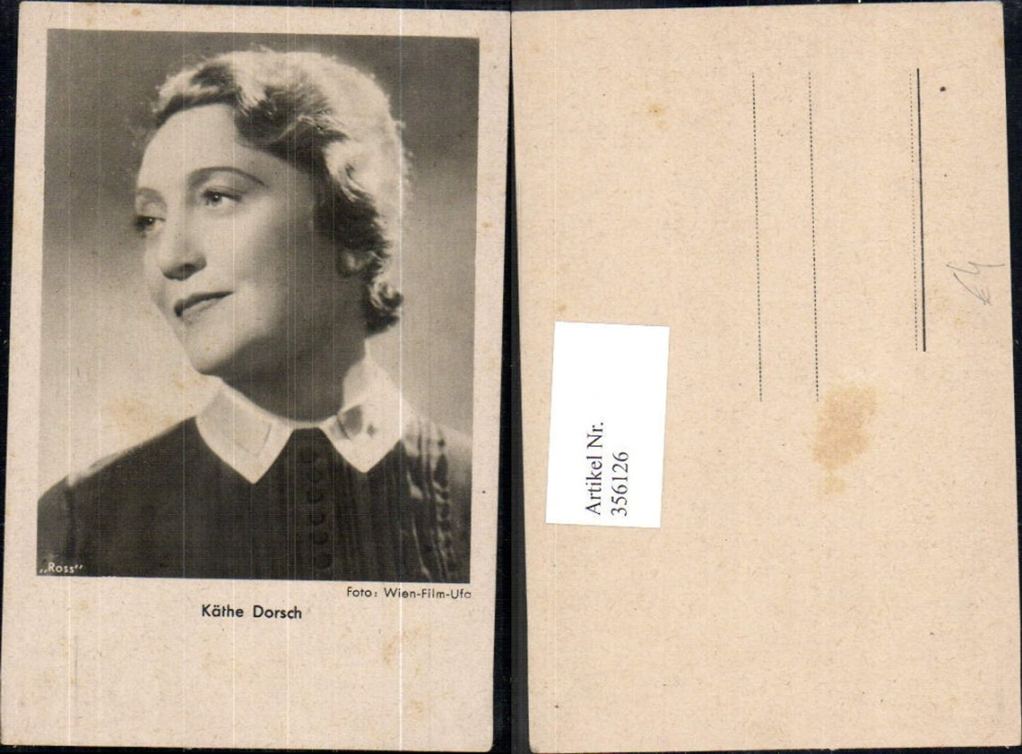 356126, actress Käthe Dorsch pub Ross