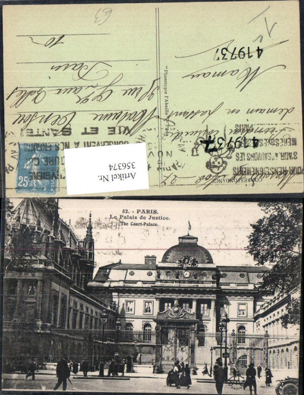 356374,Ile-de-France Paris Le Palais de Justice Justizpalast