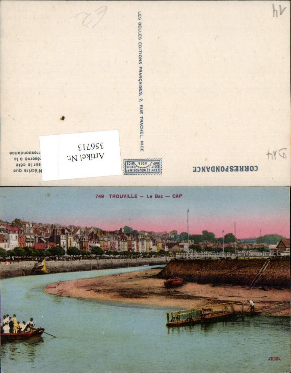 356713,Basse-Normandie Calvados Trouville Le Bac Cap Teilansicht Ufer