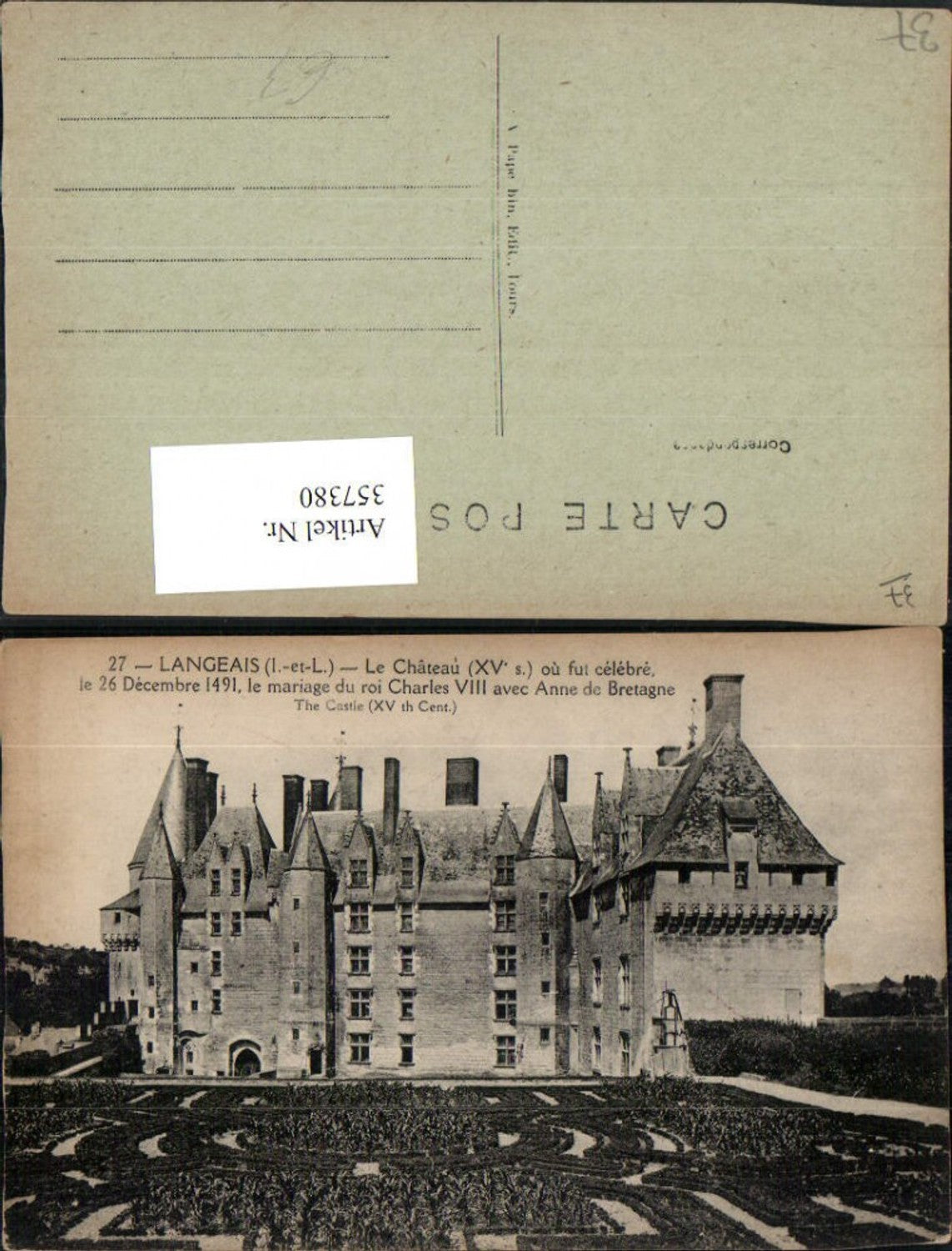 357380,Centre Indre-et-Loire Langeais Le Chateau Schloss
