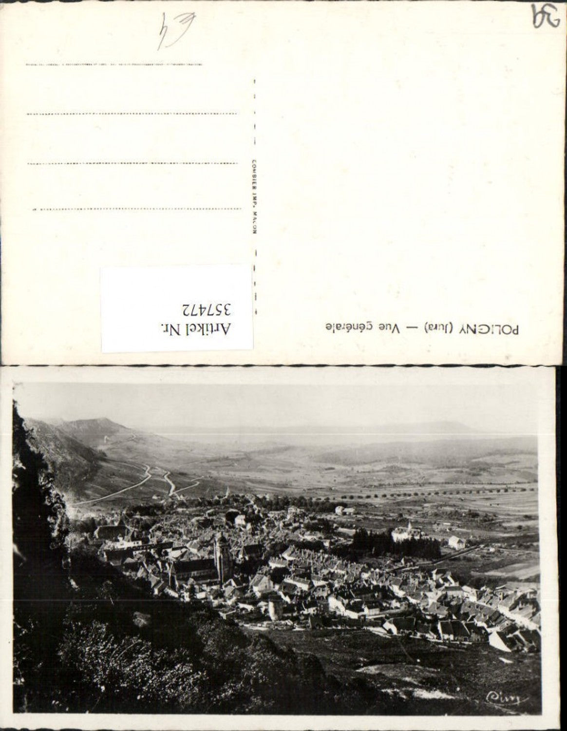 357472,Franche-Comte Jura Poligny Vue generale Totale