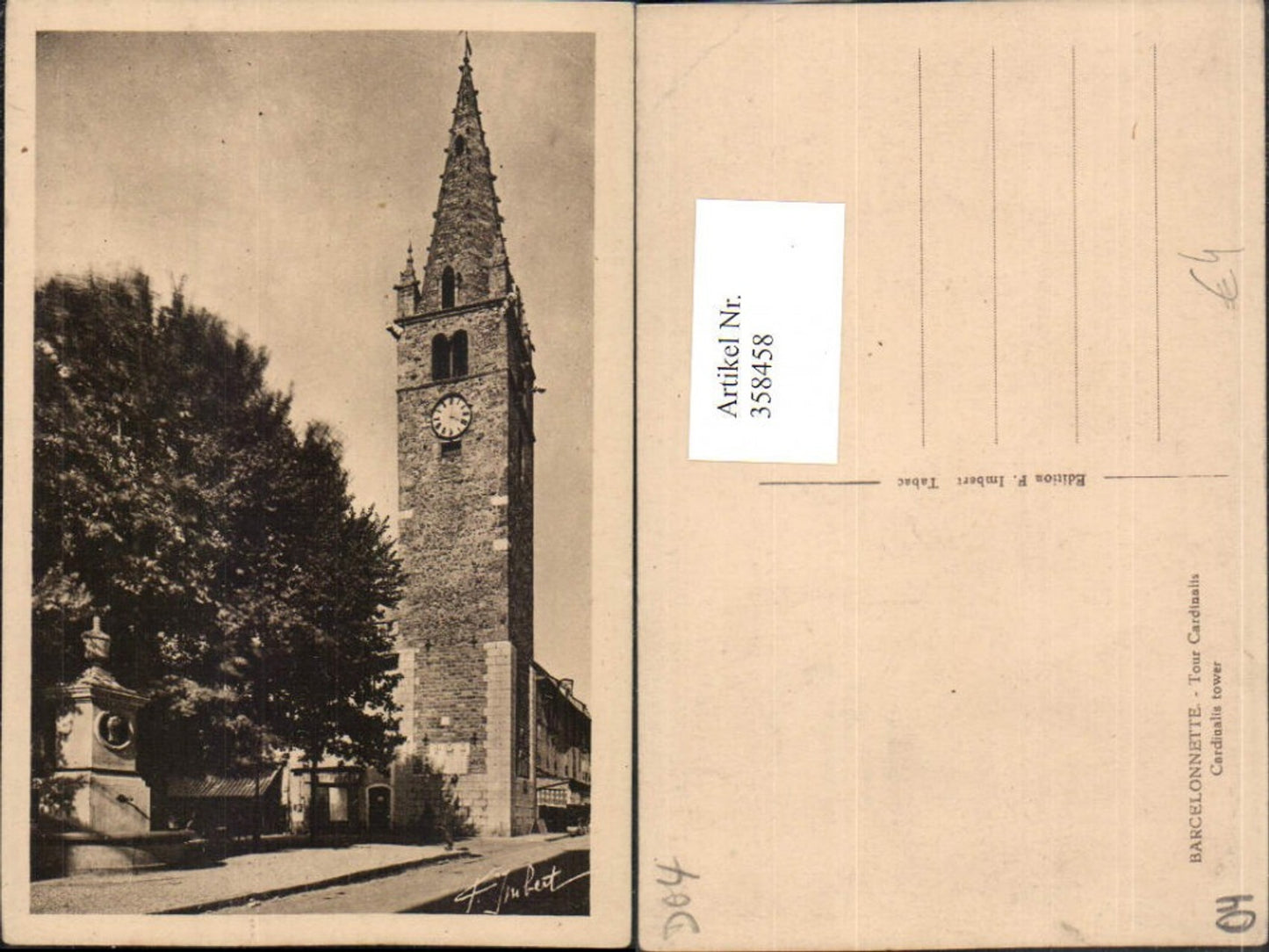 358458,Provence-Alpes-Cote-Azur Prov. Barcelonnette Tour Cardinalis Tower