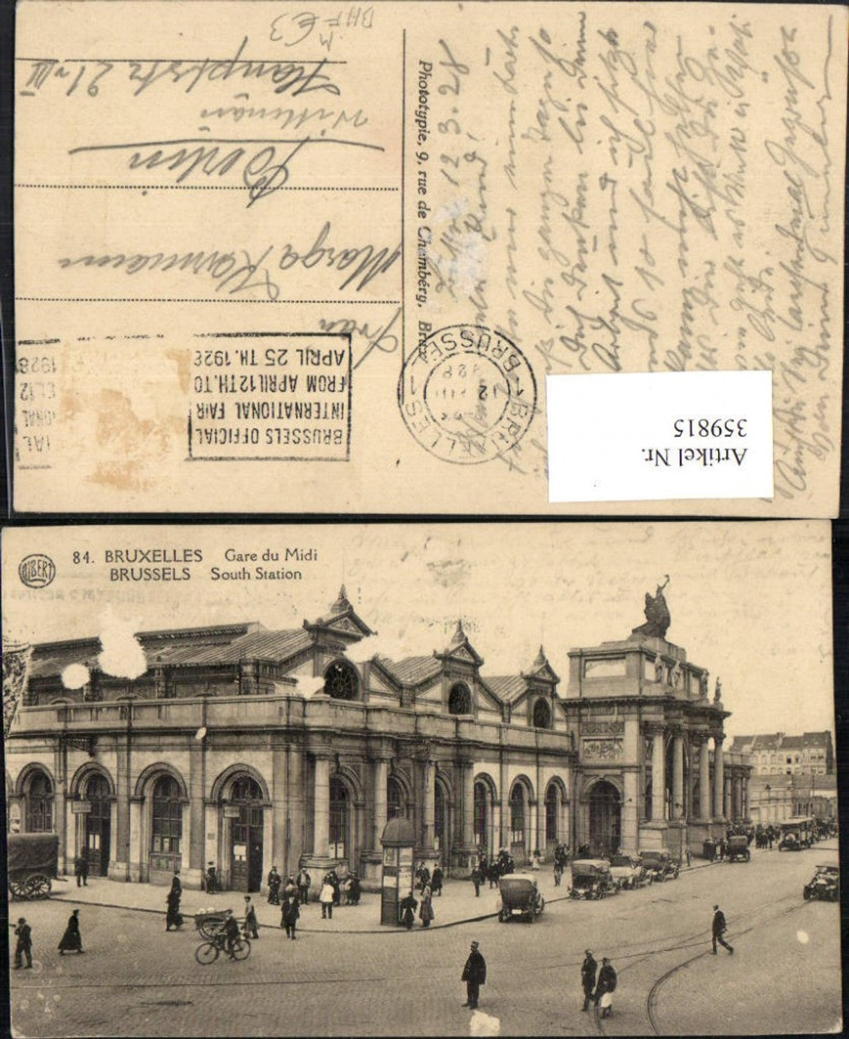 359815, Belgium Brussels Gare du Midi train station