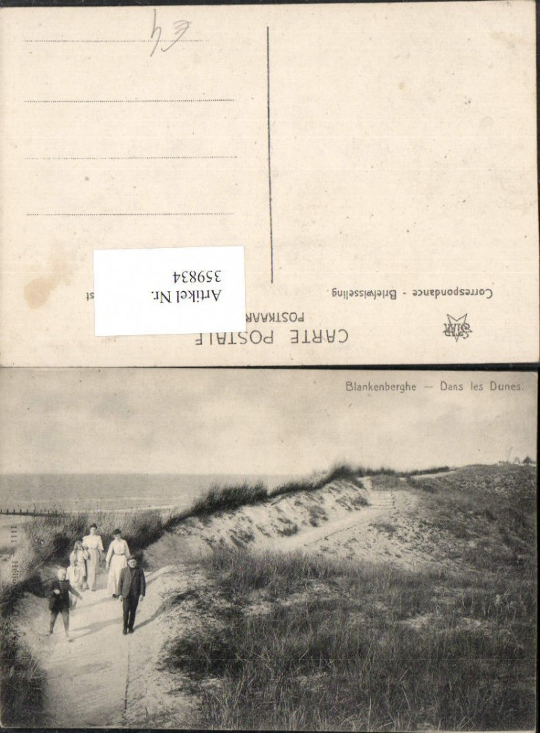 359834,Belgium Blankenberghe Dans les Dunes dune