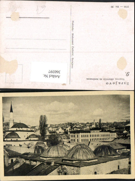 360397,Bosnia Sarajevo Begova dzamija sa medresom Partial view of the mosque