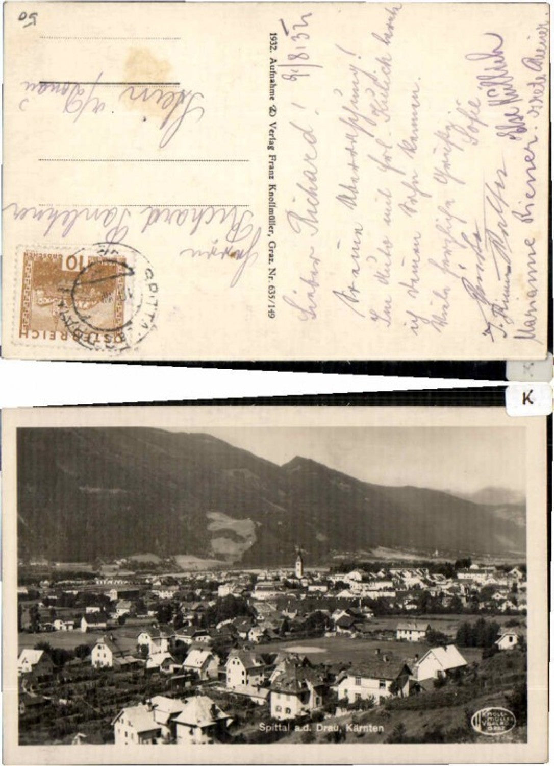 60142, Spittal an der Drau, Knollmüller pub, 1932