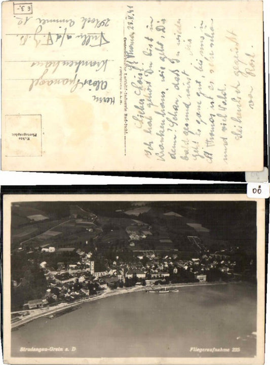 60288, aerial photograph Grein ad Donau Strudengau