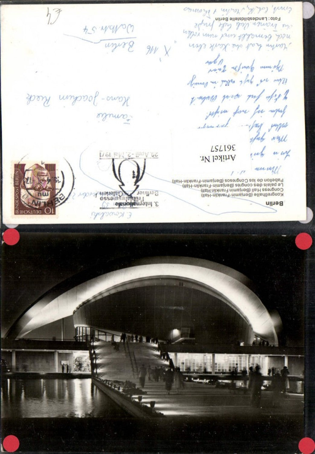 361757, Berlin Congress Hall Building b. Night