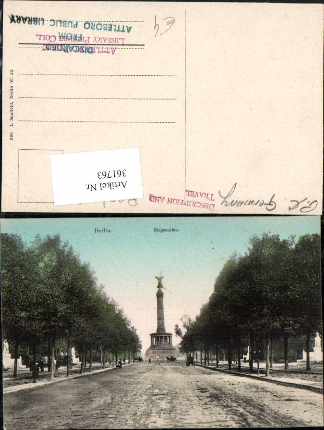 361763, Berlin Victory Column Street View Avenue