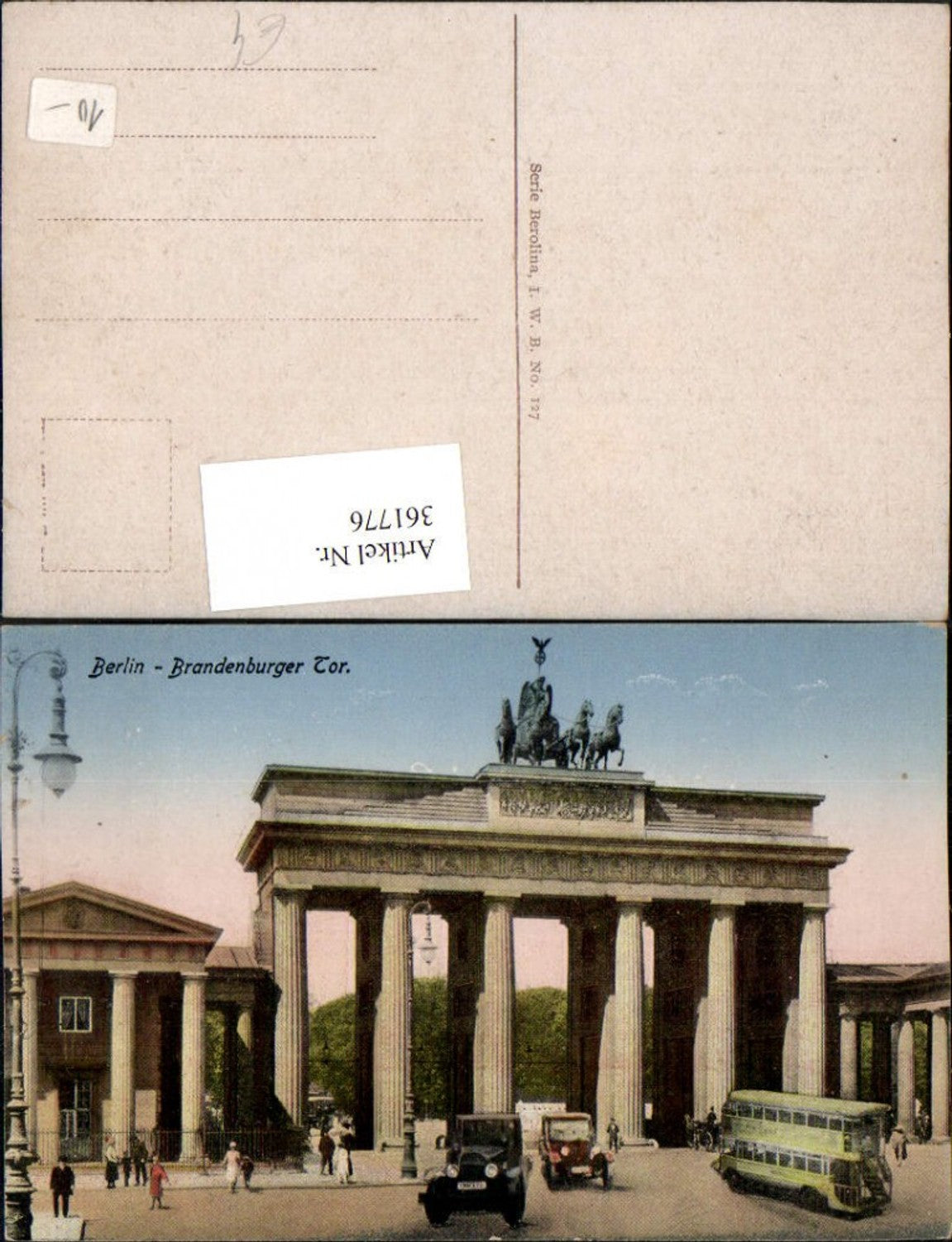 361776, Berlin Brandenburg Gate Double-decker bus