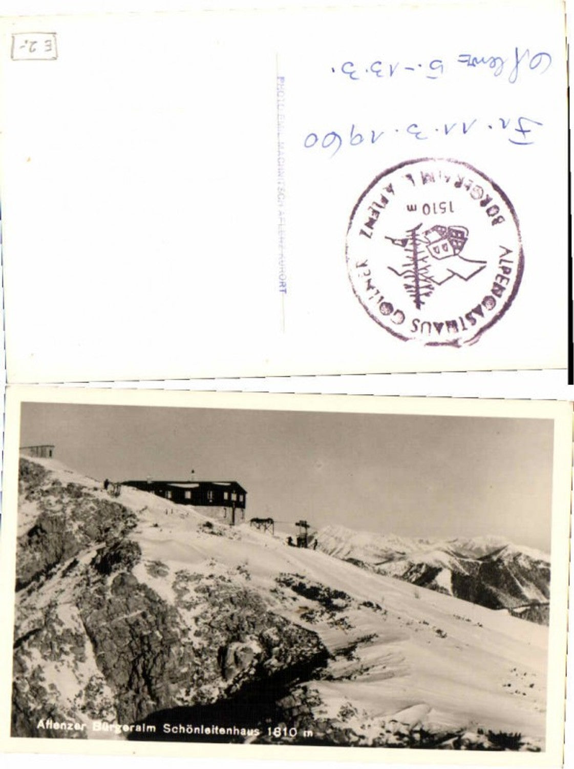 61170, Aflenz Aflenzer Bürgeralm Schönleitenhaus