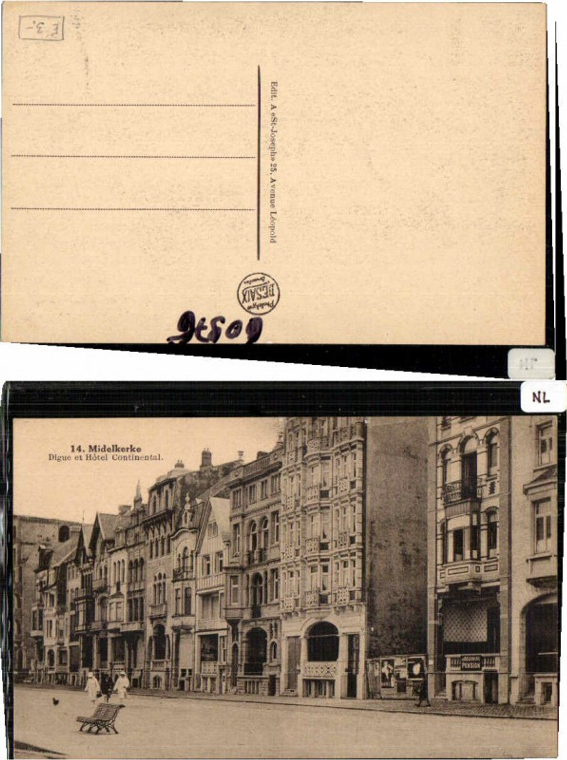 61862, Midelkerke Hotel Continental 1915