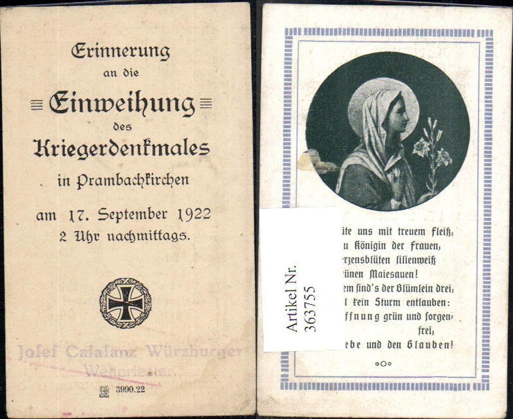 Alte Ansichtskarte – Old Postcard