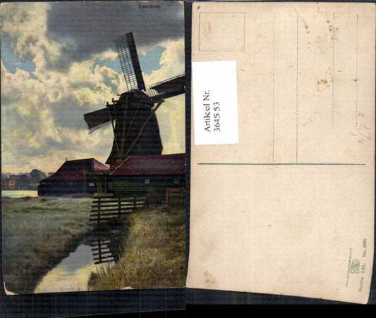 364553, Windmill Zaandam pub Photochromie Ostermaier &amp; Nenke 165/2960
