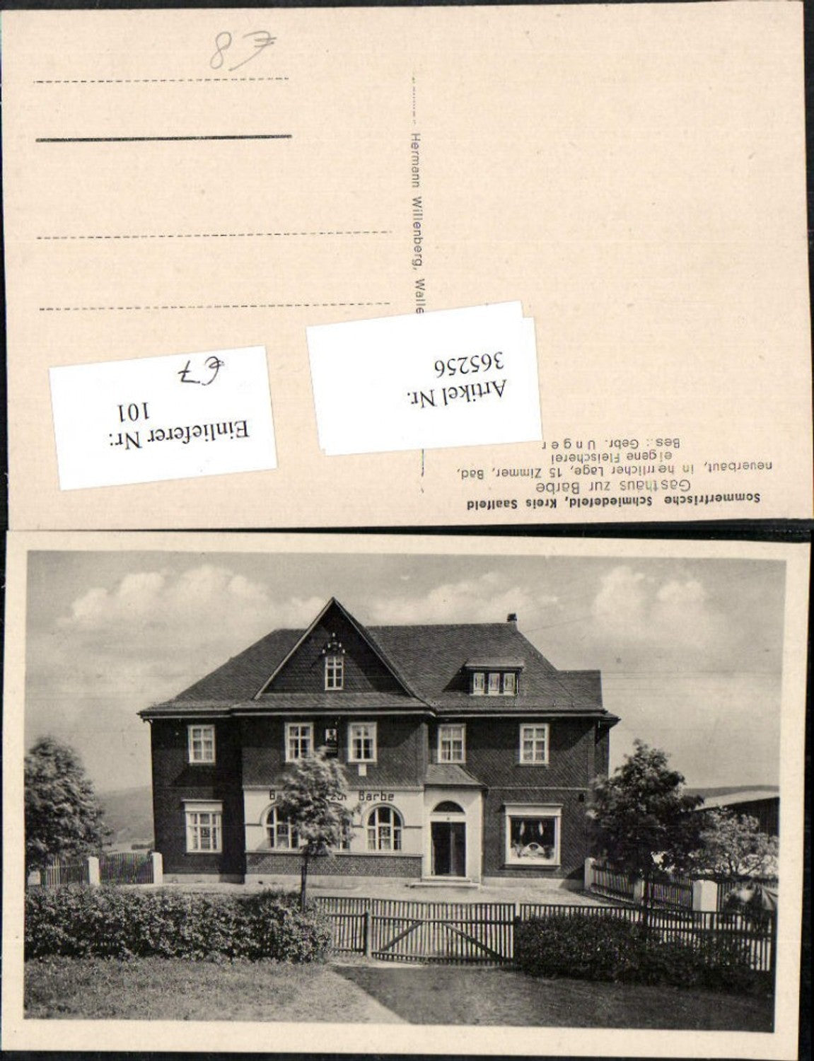 365256,Schmiedefeld Gasthaus zur Barbe