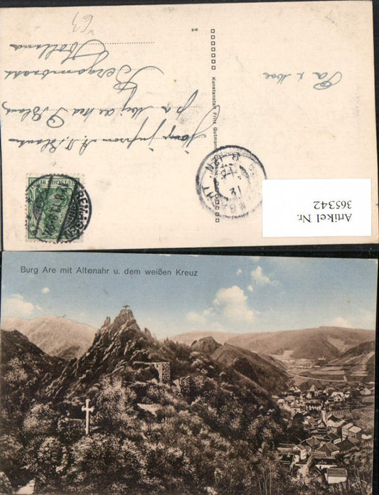 365342,Burg Are mit Altenahr Totale u. Weißen Kreuz