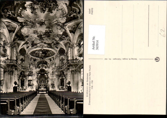365914, Birnau am Bodensee Cistercian Priory Church Interior view
