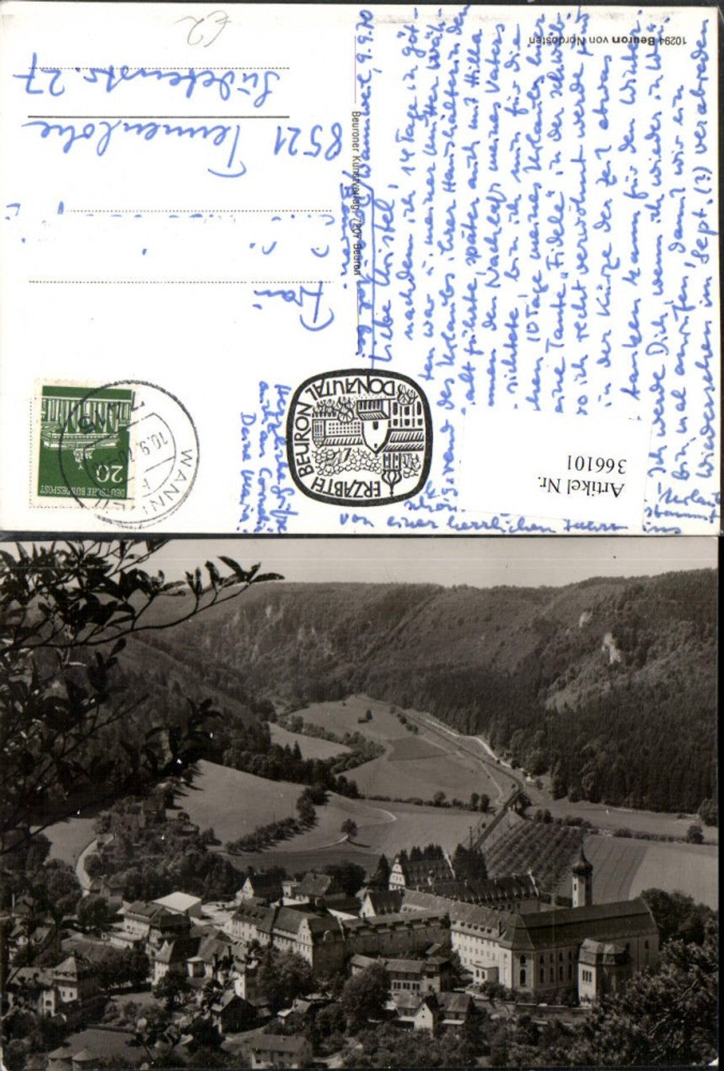 366101,Beuron Teilansicht m. Kloster