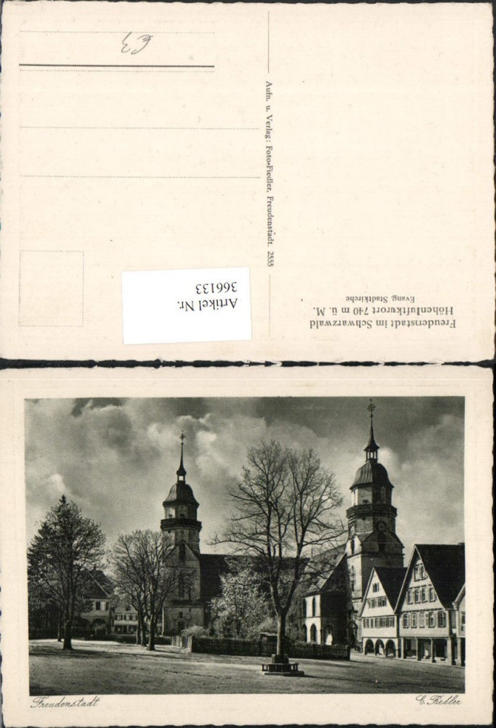 366133, Freudenstadt Evangelical City Church