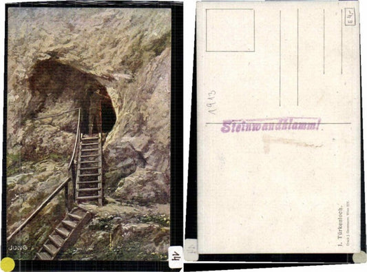 64863,Türkenloch Steinwandklamm Weissenbach sign. Jung