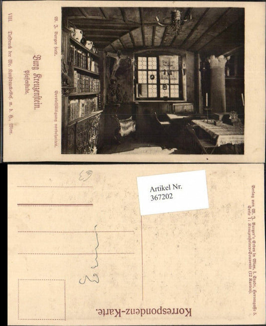 367202, Kreuzenstein Castle near Leobendorf, Priest's Room, Interior View