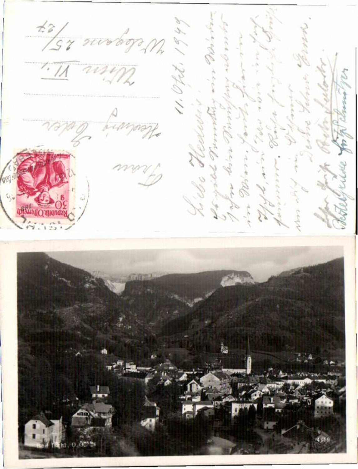 65965, Bad Ischl Rare view 1948