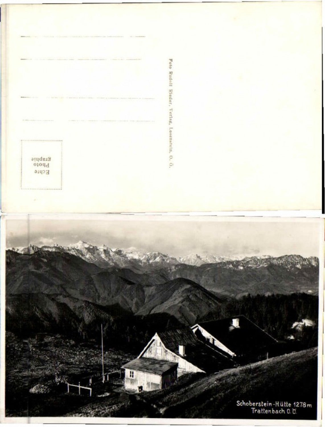 66230, Schoberstein Hut near Trattenbach 1935