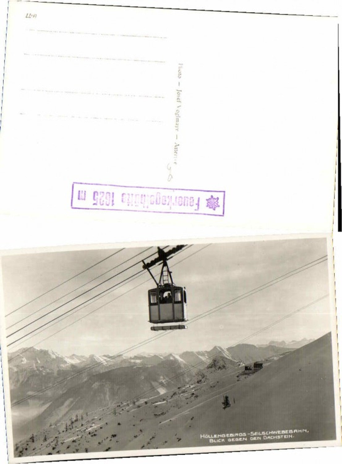 66486, Höllengebirge cable car, Ebensee mountain railway