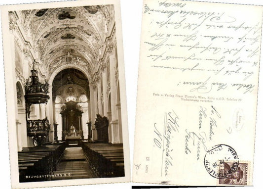 66569, Baumgartenberg Church Interior Railway Post Office Grein St. Valentin