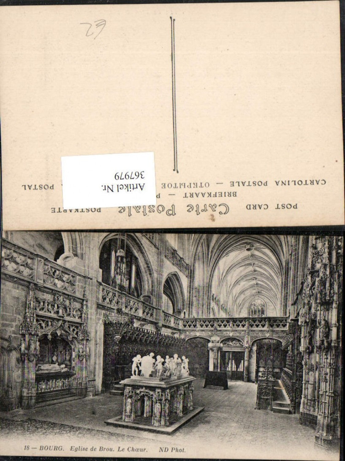 367979,Rhone-Alpes Ain Bourg-en-Bresse Eglise de Brou Le Choeur Church Choir