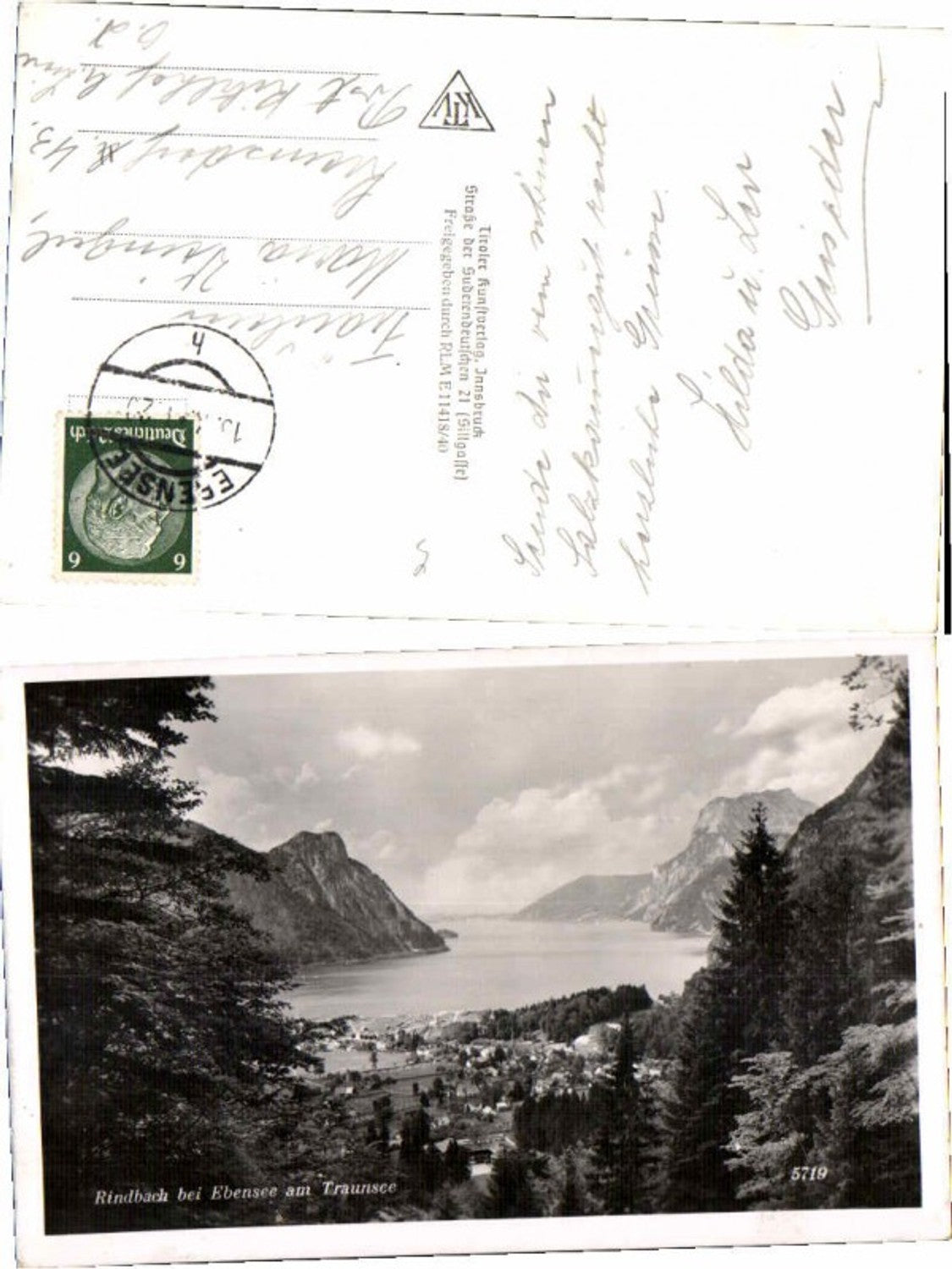 67047, Rindbach near Ebensee on Lake Traunsee 1940