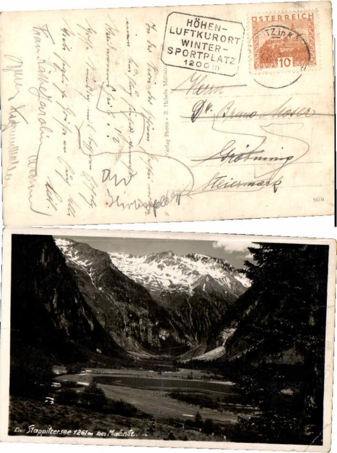 67562, Stappitzersee near Mallnitz 1925