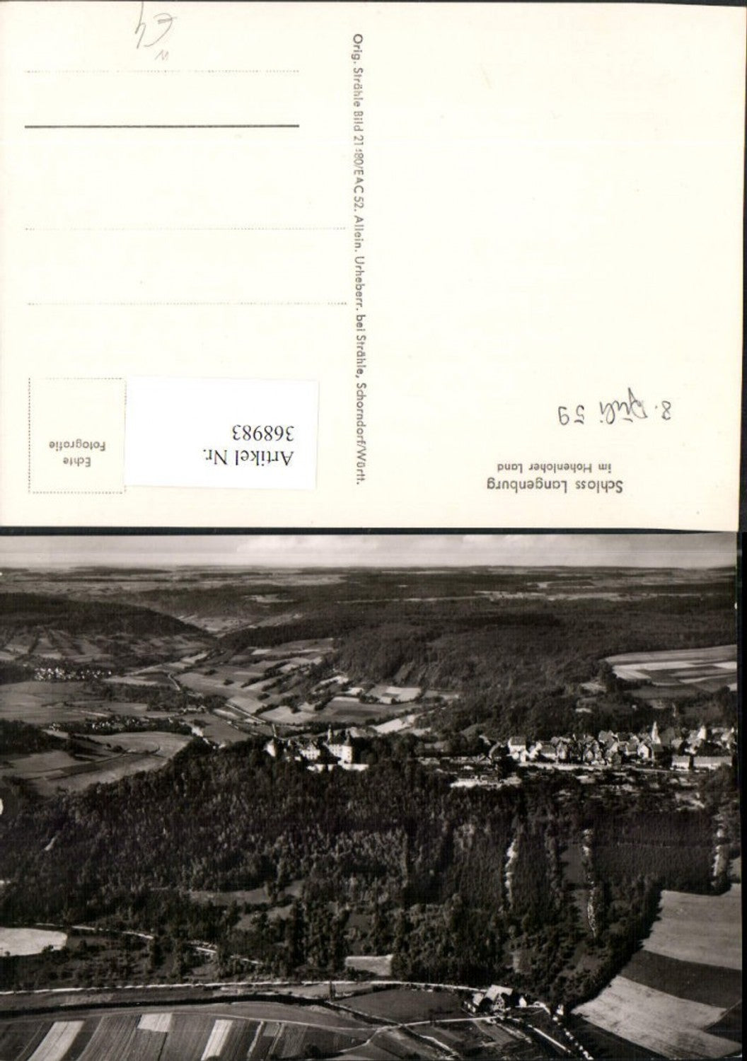 368983, Langenburg Castle in the Hohenlohe region, overall view