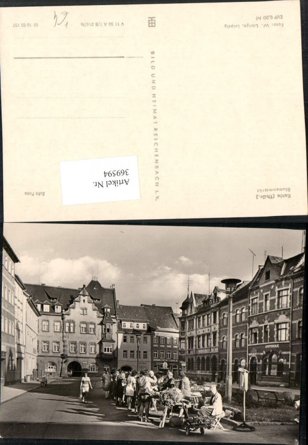 369594,Kahla Blumenmarkt Apotheke pub VEB