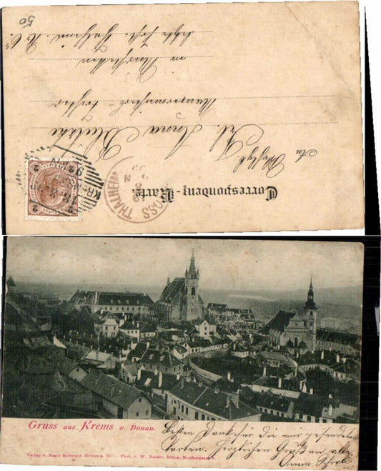 70001,Gruss aus Krems a.d. Donau 1898