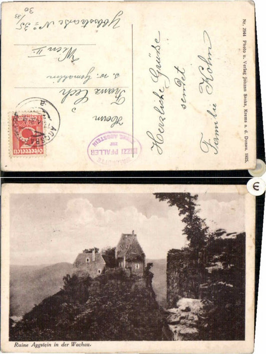 70018,Ruine Aggstein i.d. Wachau pub Saska 2944