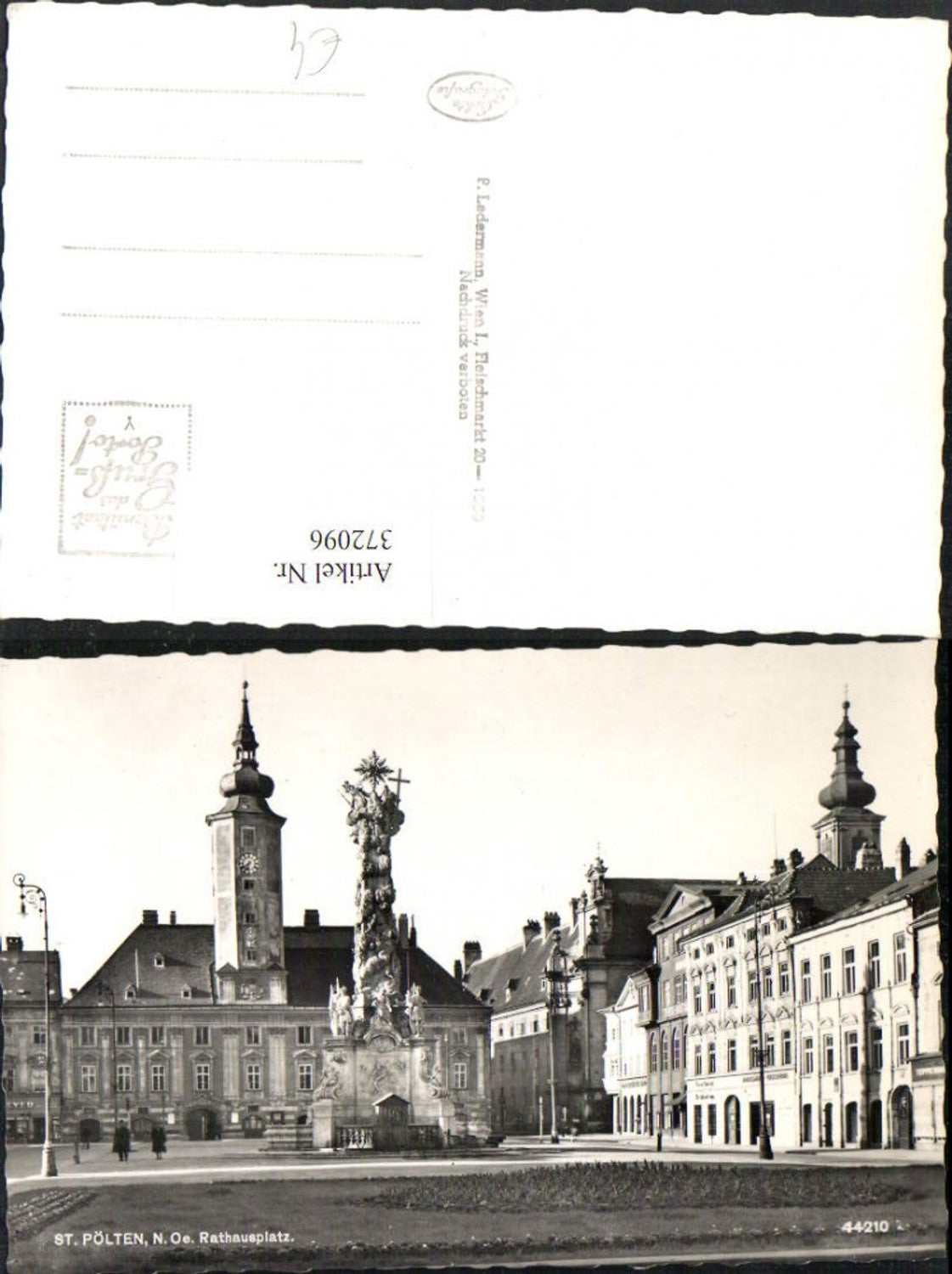 372096, St. Pölten Town Hall Square Trinity Column