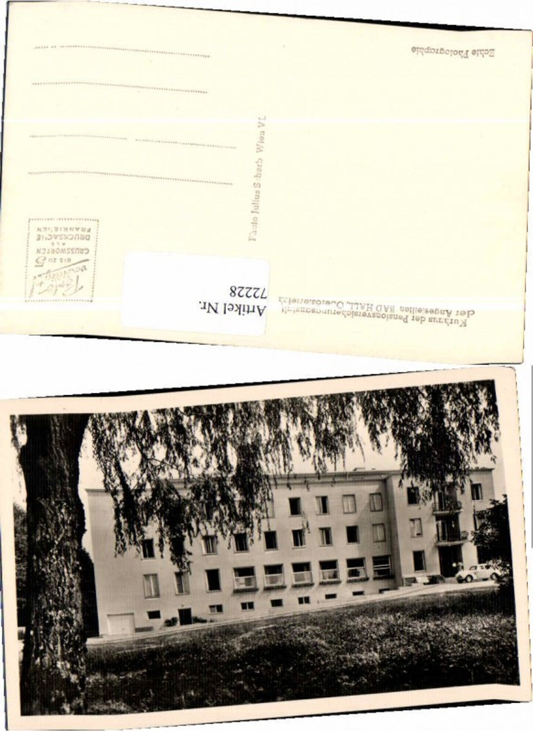 72228, Photo AK Bad Hall near Steyr Kurhaus