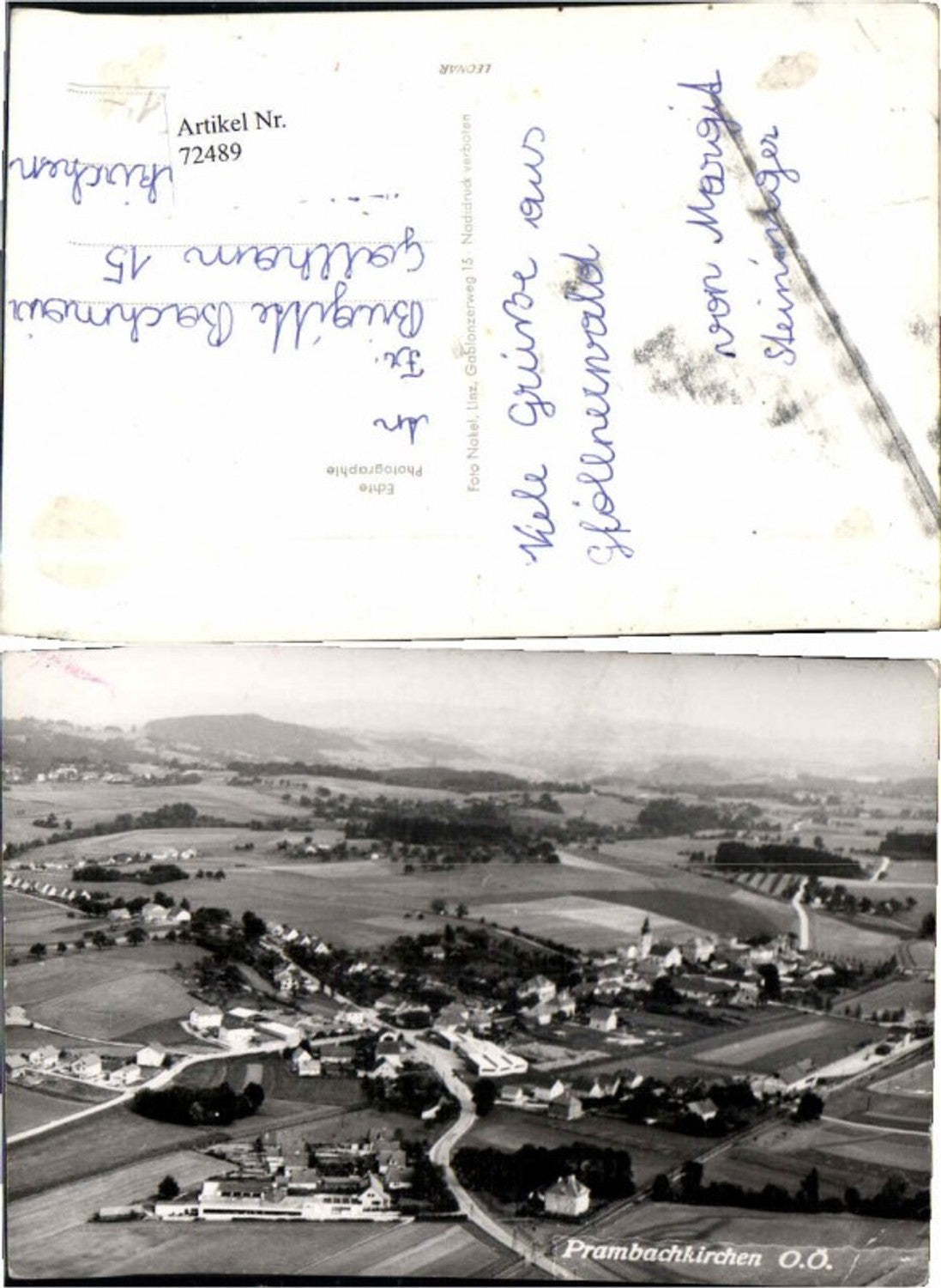 72489, Aerial photograph of Prambachkirchen