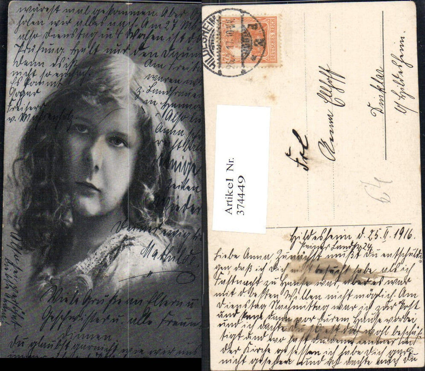 374449,Kind Mädchen Lockenkopf Portrait