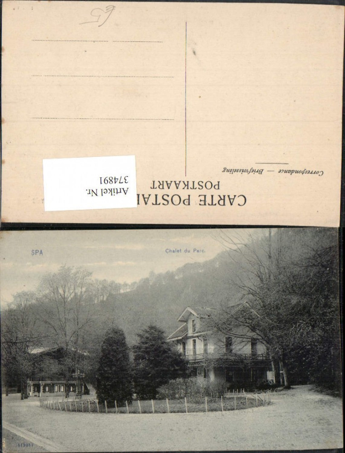 374891, Belgium Spa Chalet du Parc House