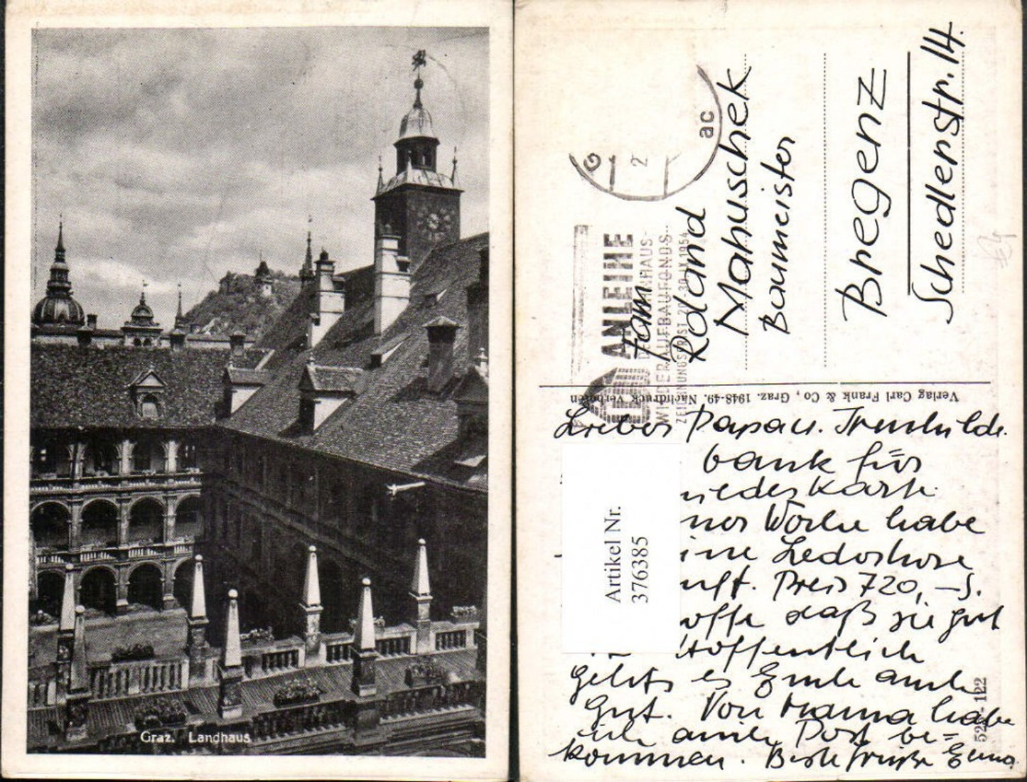 Alte Ansichtskarte – Old Postcard