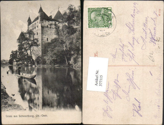 377115, Greetings from Schwertberg Castle River Zille Boat