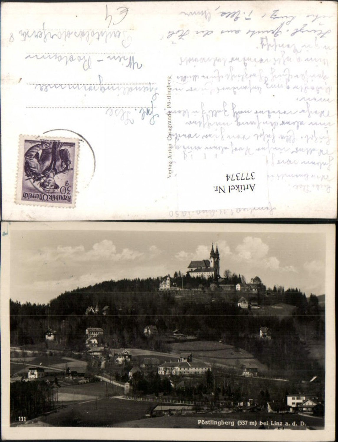 377374, Linz on the Danube Pöstlingberg Total Church