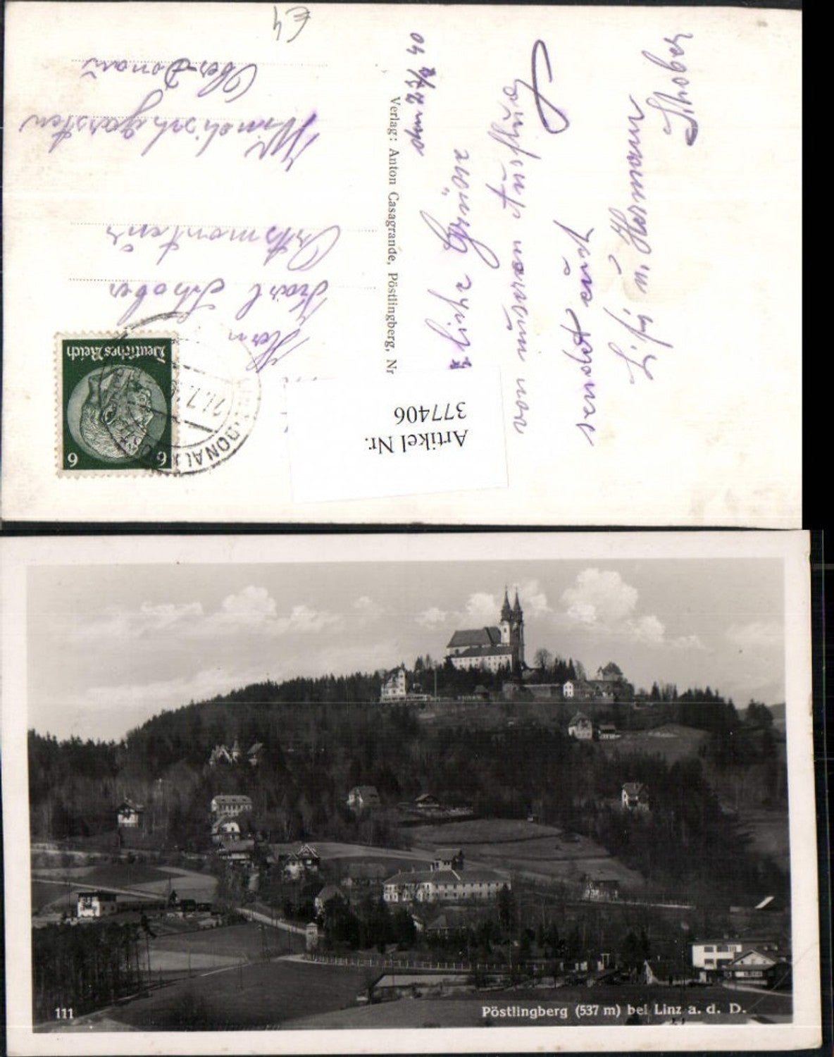 377406, Linz on the Danube Pöstlingberg Total Church