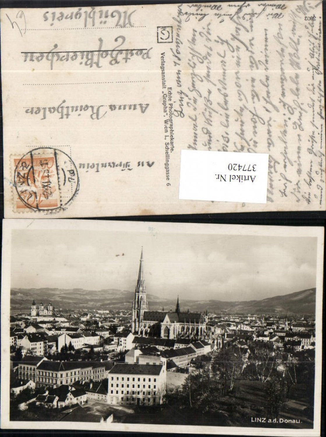 377420, Linz on the Danube, Cathedral, Church